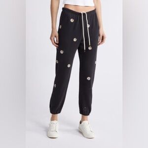 The Great The Stadium Sweatpant- Black Daisy 🌼
